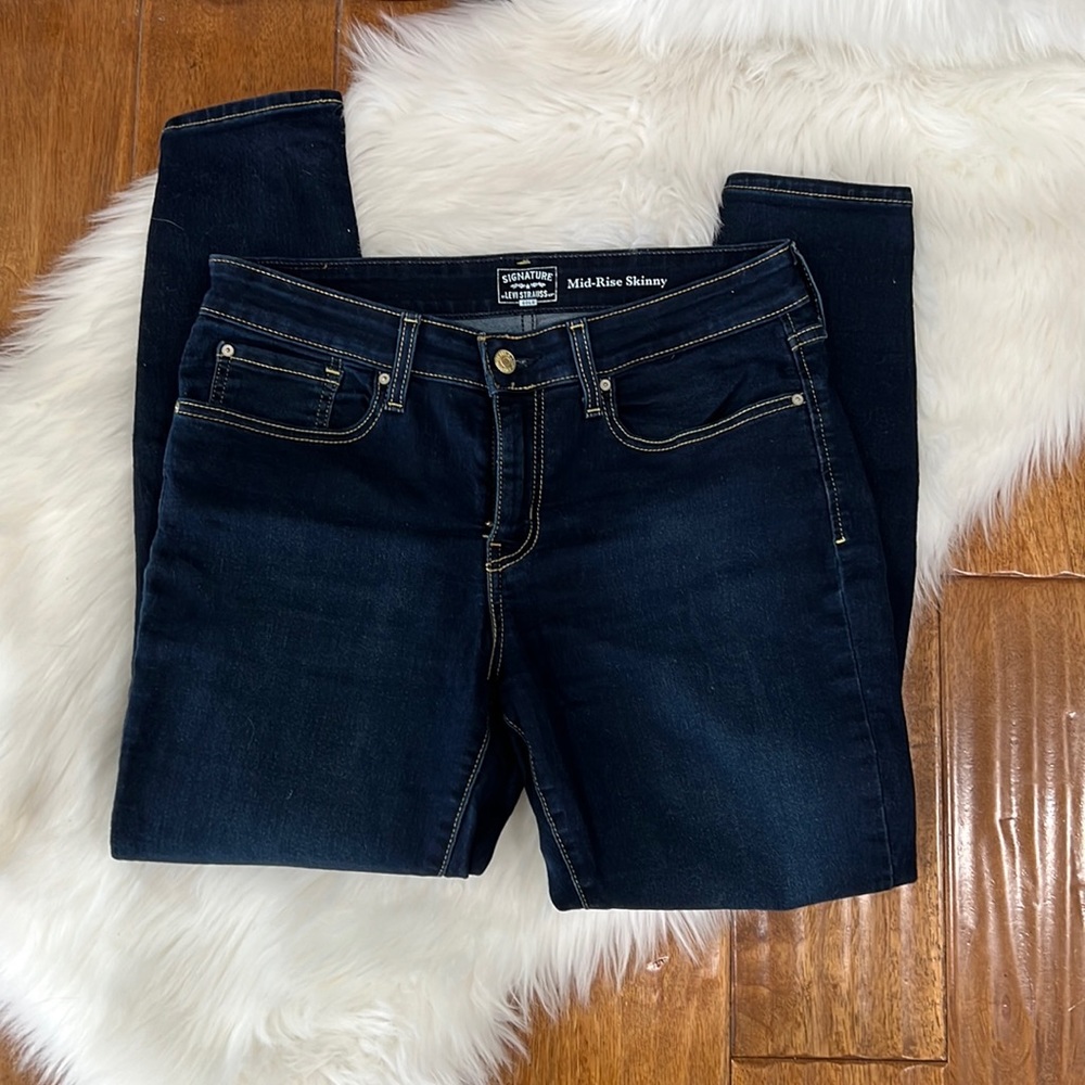 SIGNATURE LEVI mid-rise skinny Jeans